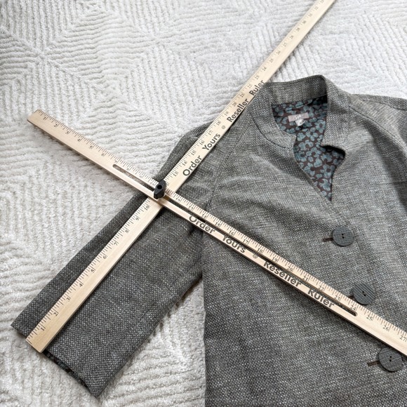 J Jill Swing Jacket Women SP Linen Quiet Luxury Coastal Grandma Work Office Chic - Picture 4 of 9